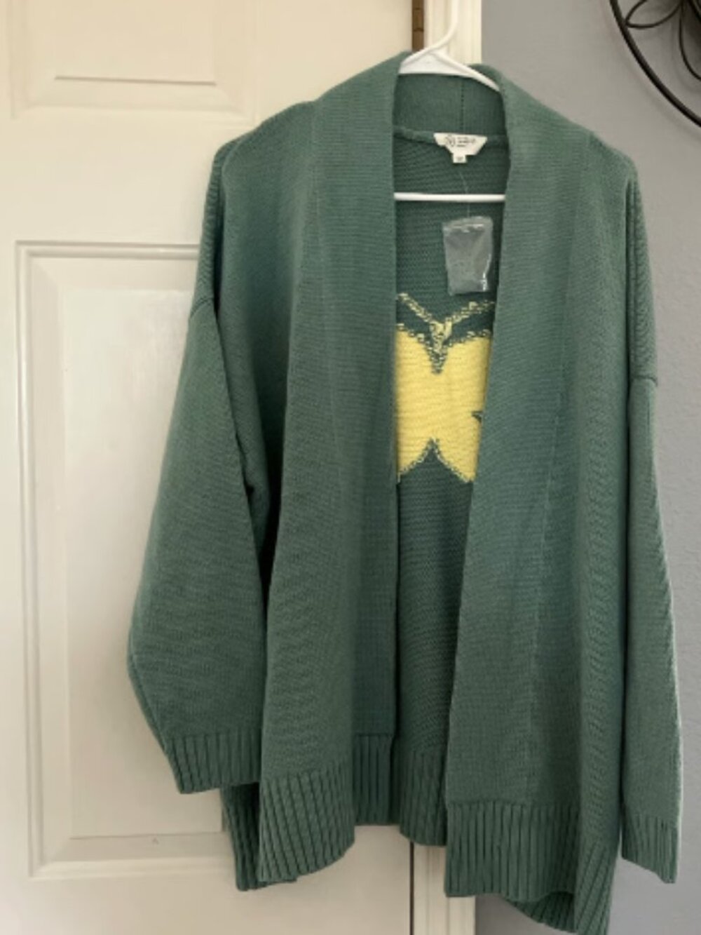 Candace Cameron Bure size 1X Butterfly Pattern Cardigan New